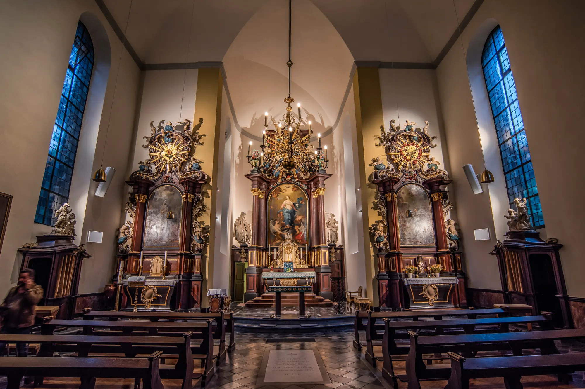 Lichtprojekt Kirche von Moreno Licht mit Effekt
